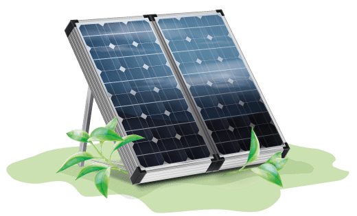 Panneaux solaire au sol